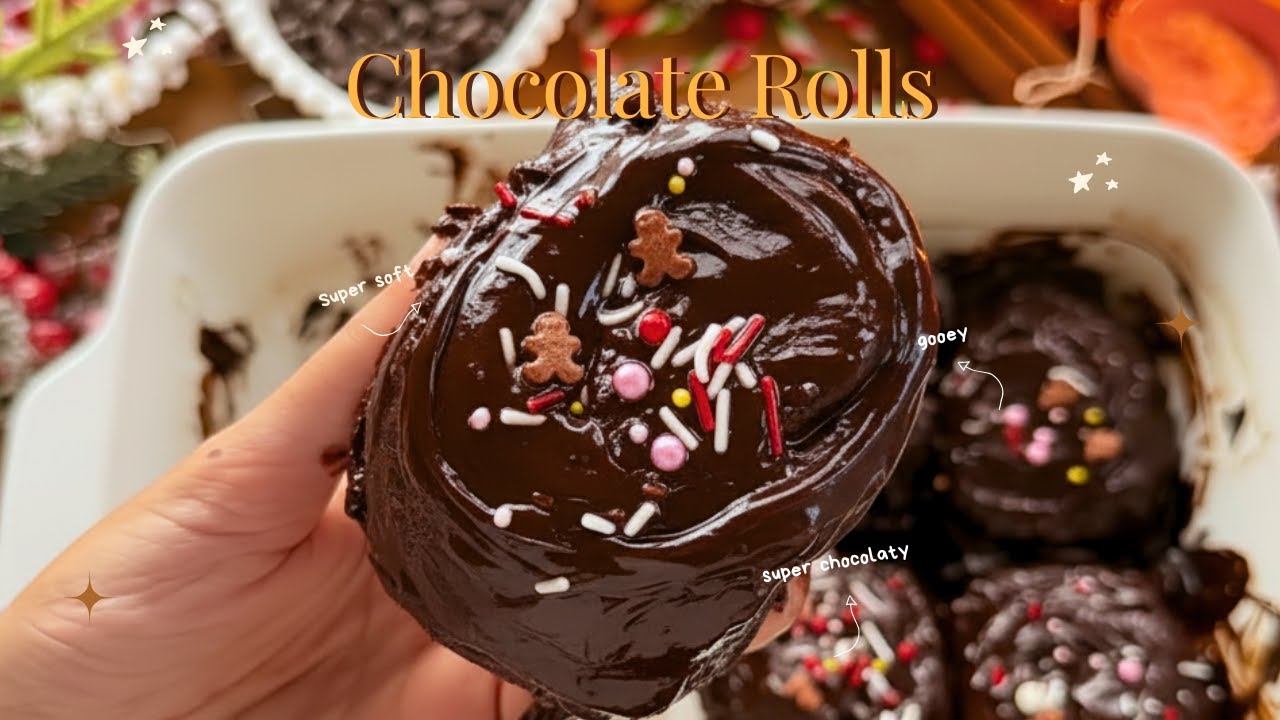 THE Most Chocolatey Soft Rolls Ever 🍫🤎 Cozy Baking