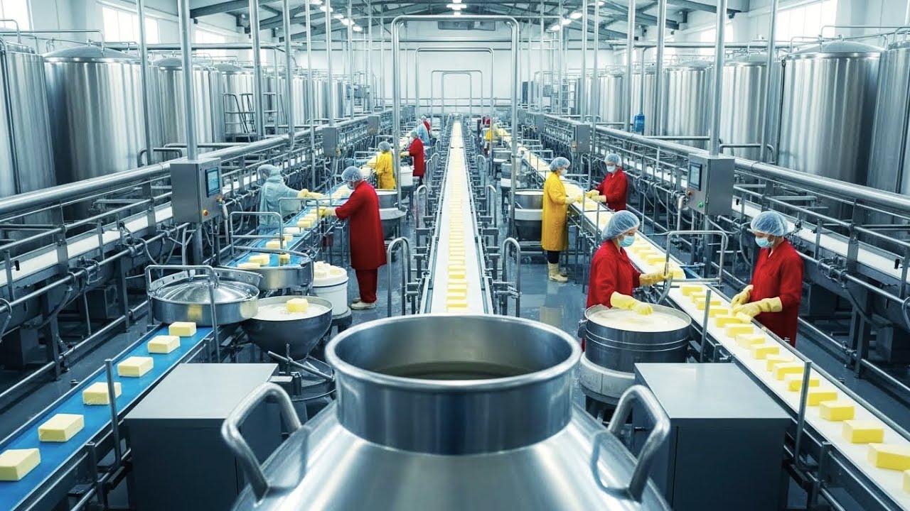 Inside the Dairy Mega Factory: How Milk from Cows Is Turned into Cheese, Butter, and Cream
