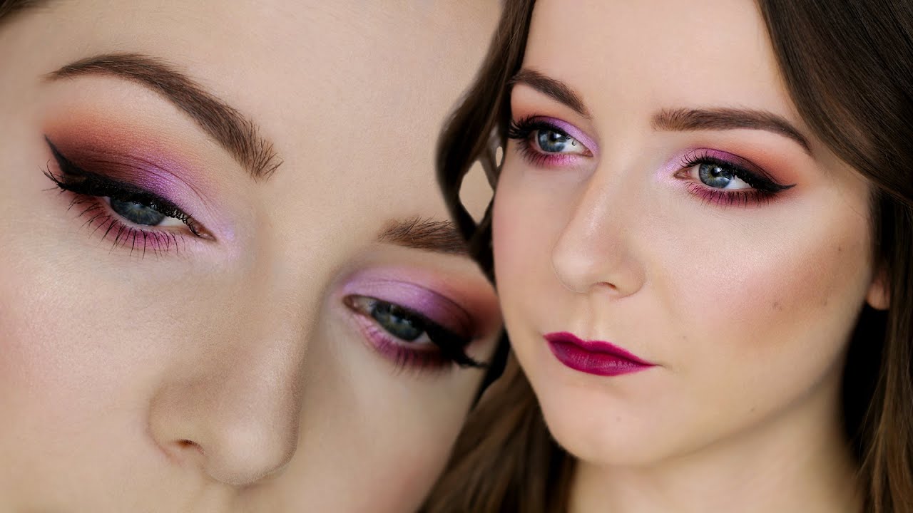 Makijaż - ocieplony fiolet | Milena Makeup