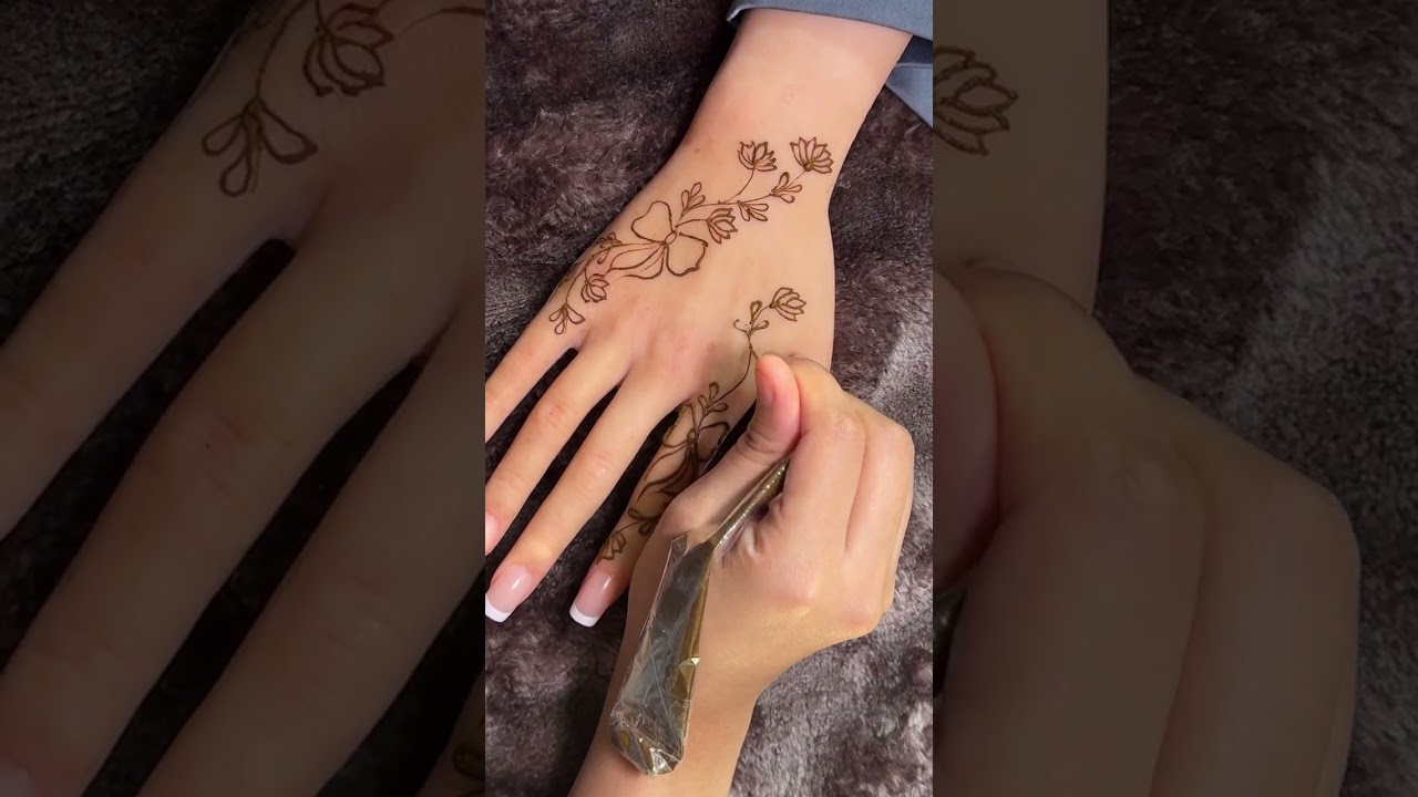 DAINTY 🎀 HENNA PART 2 | EASY HENNA STEP BY STEP …….