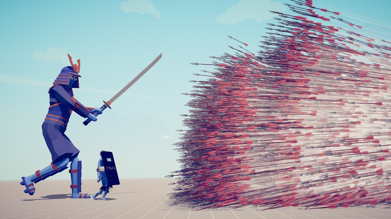 RIOT POLICE & SAMURAI GIANT vs EVERY GOD - Totally Accurate Battle Simulator TABS