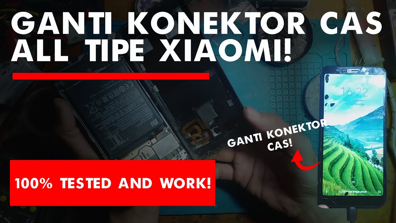 Cara ganti konektor charger xiaomi all tipe