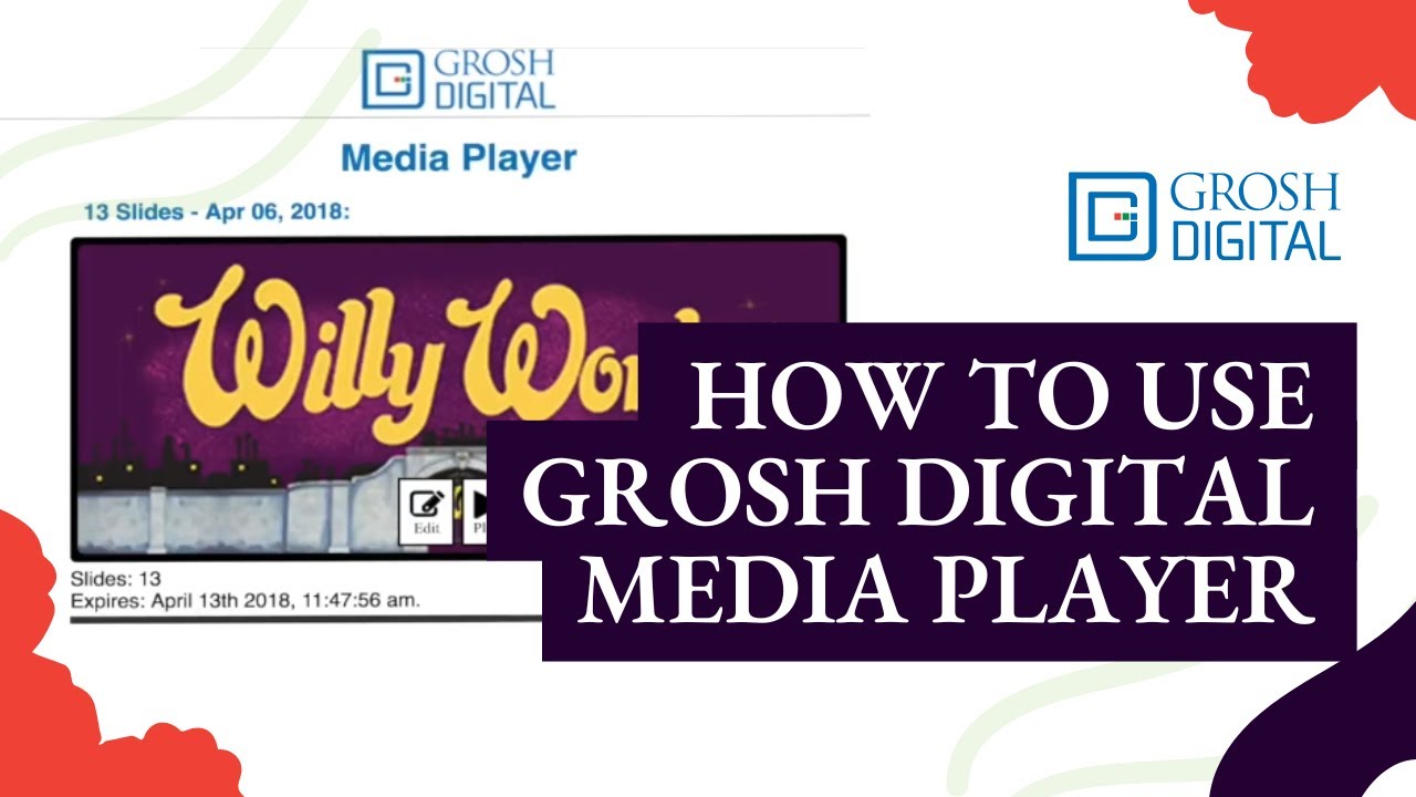 How to use the Grosh Digital Media Player