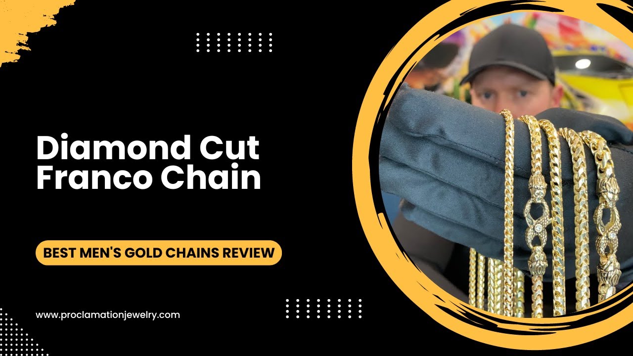 3mm, 4mm, 4.5mm, 5mm & 7mm Diamond Cut Franco Chain | Best Men's Gold Chains Review