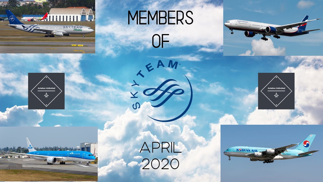 List of Members of SkyTeam as of April 2020