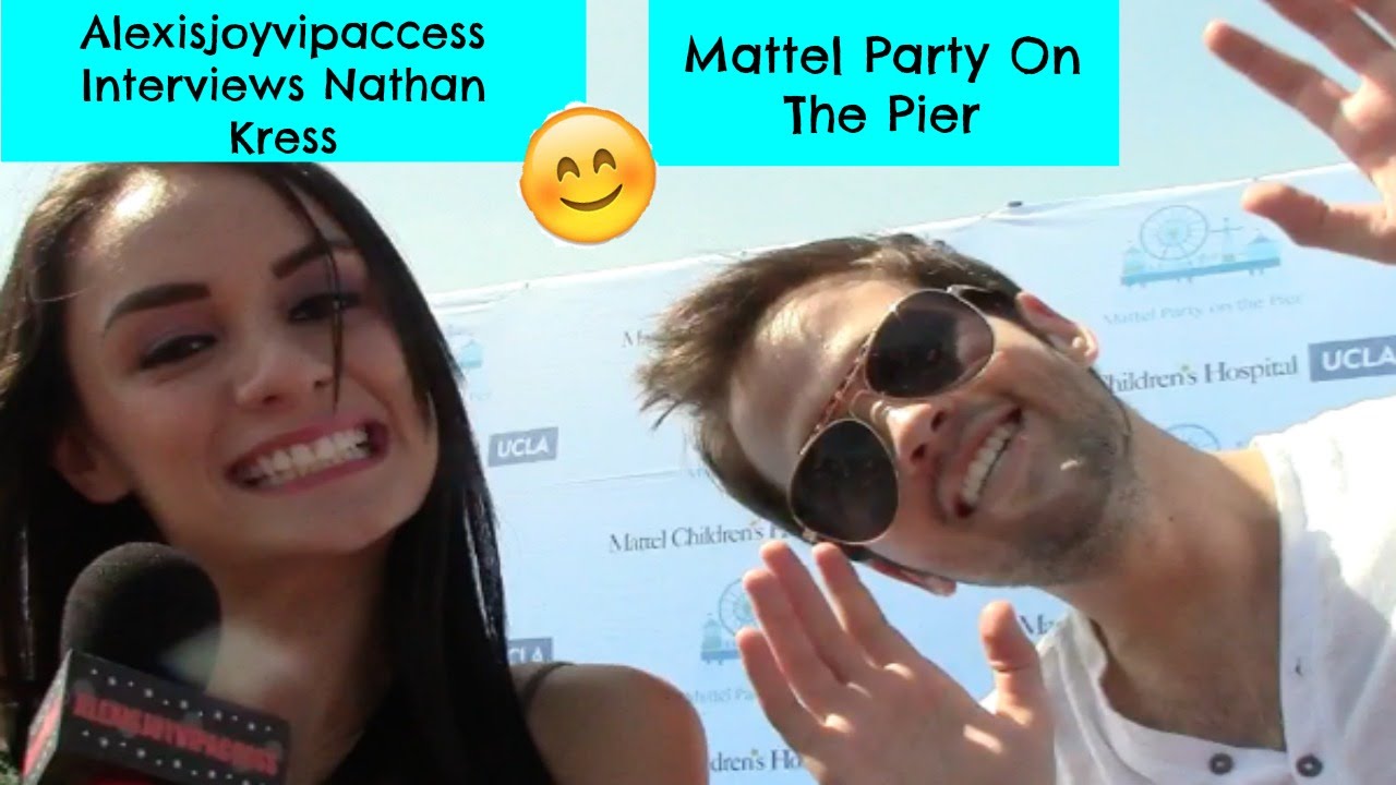 Nathan Kress Interview With Alexisjoyvipaccess At Mattel Party On The Pier