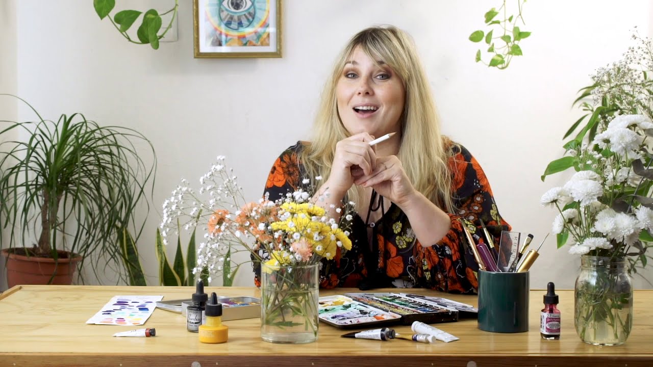 Hamsa Hand Watercolor Workshop Trailer