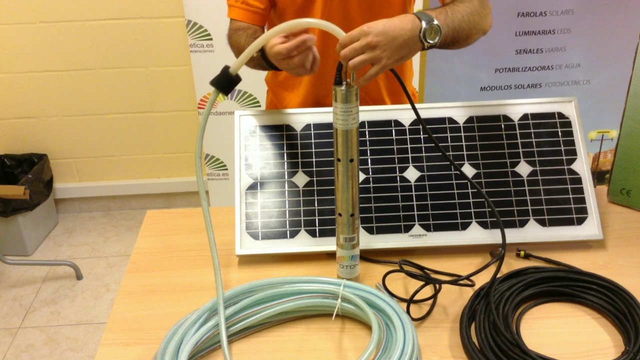 Kit bombeo solar directo para uso particular FOTONA - Presentación y tutorial
