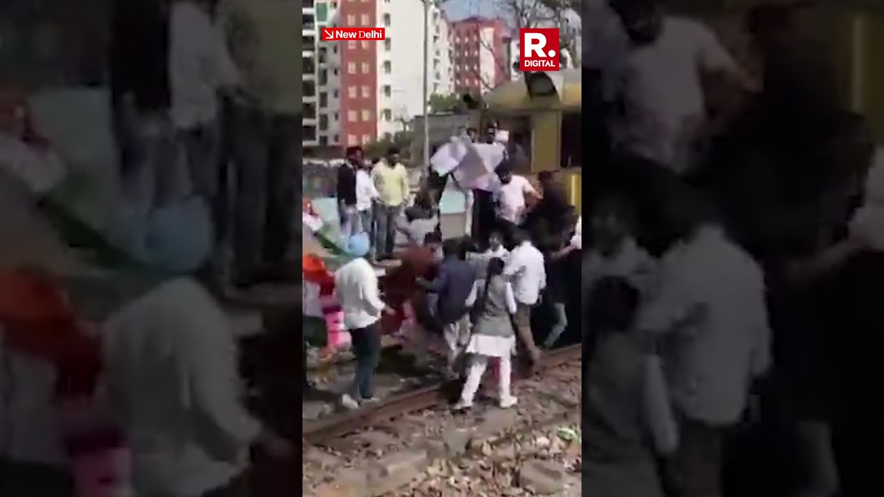 Indian Youth Congress Holds Rail Roko Protest in Delhi