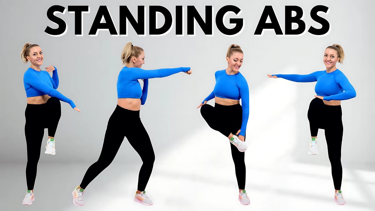 🔥18 Min STANDING ABS CARDIO for Ab Lines, Small Waist & Flat Belly🔥KNEE FRIENDLY🔥NO JUMPING🔥