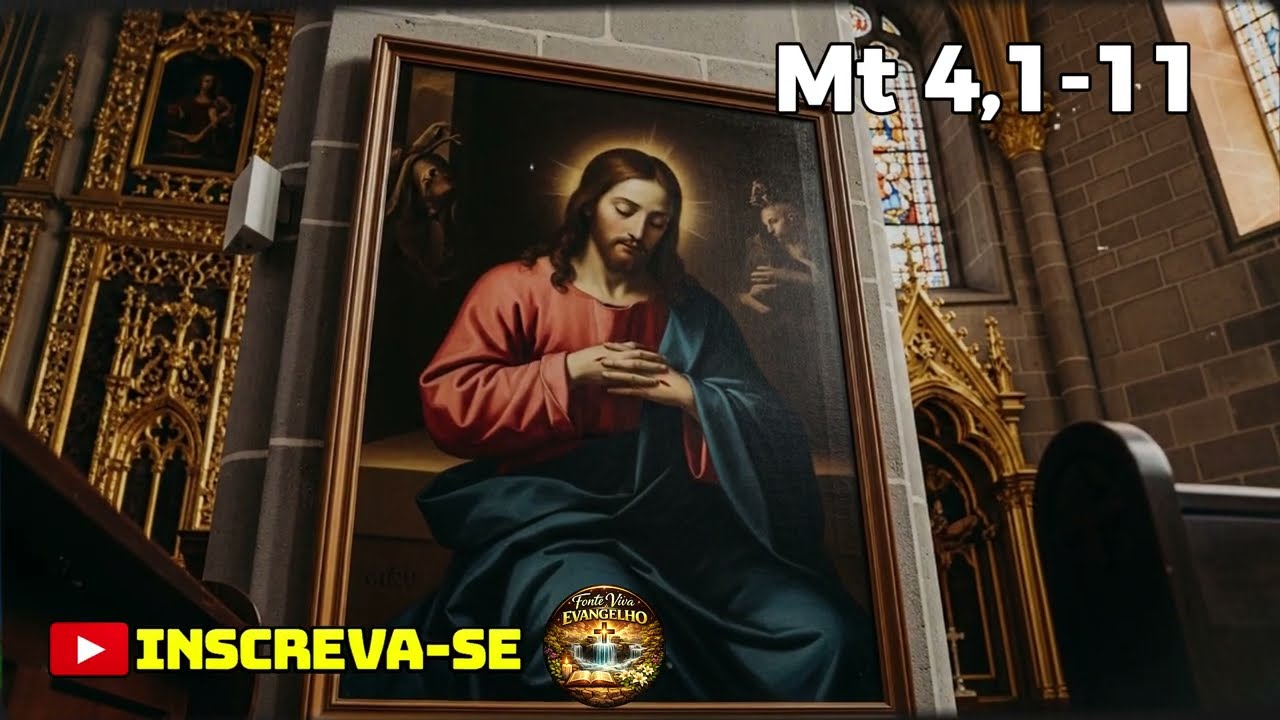 EVANGELHO DE HOJE - 22/2/2026 | Mt 4,1-11 | PADRE REGINALDO MANZOTTI