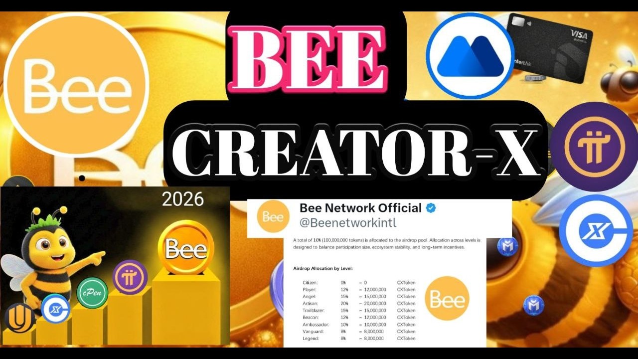 Bee Network Vs CreatorX Update। CreatorX App  Update । Bee Network New Update । Bee Launch Update ।