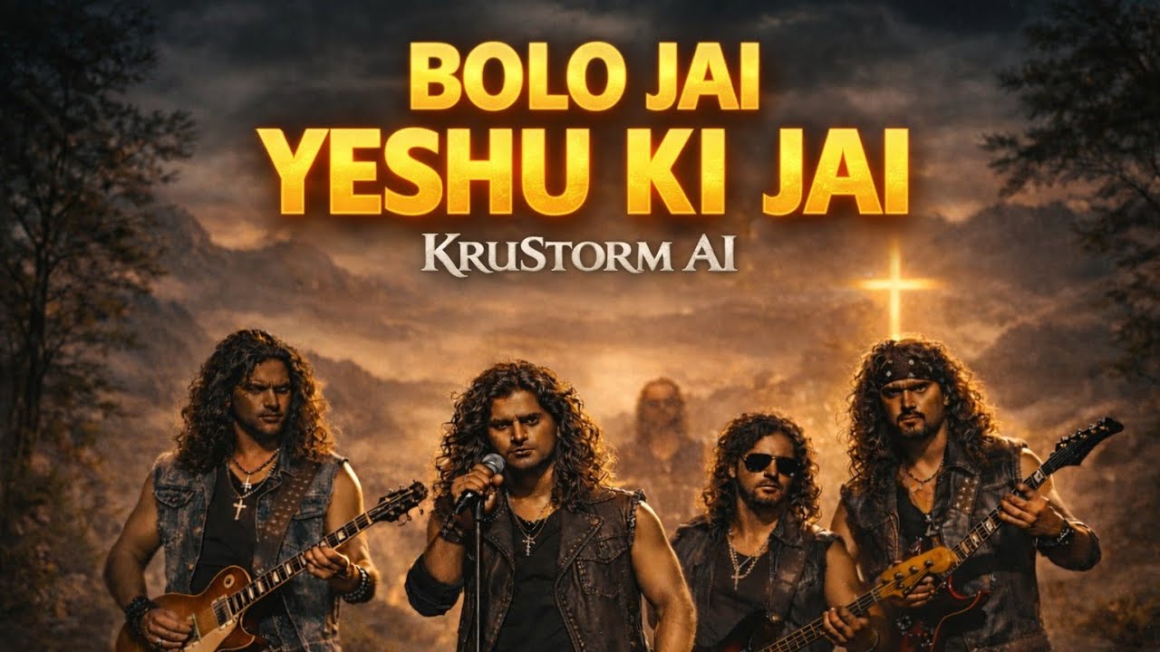 Bolo Jai Yeshu ki Jai | Hindi Rock Worship Song 🔥  | KruStorm AI #gospelrock #indiangospel