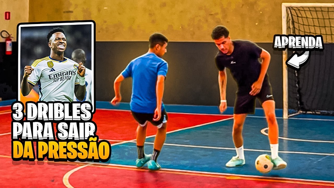3 DRIBLES p/ SAIR da PRESSÃO NO FUTSAL! (dps desse vídeo ngm vai pegar vc)