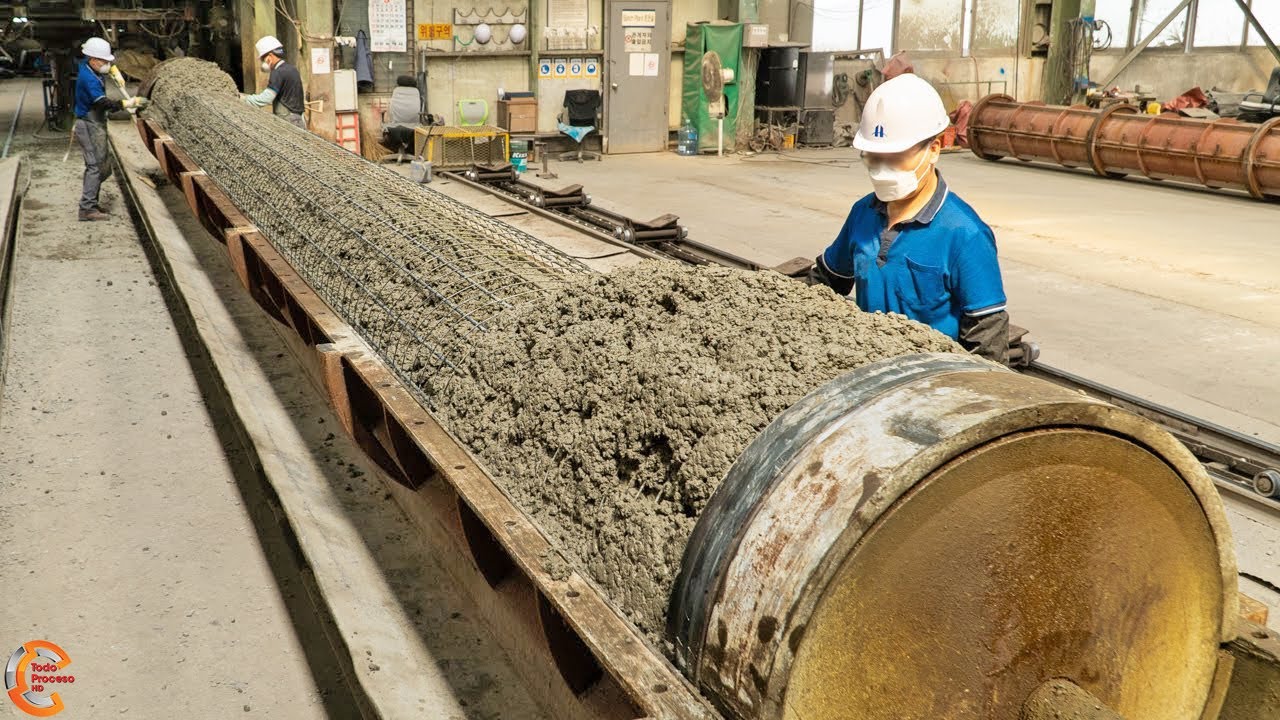 Increíble proceso de fabricación pilotes hormigón de alta resistencia - Fábrica pilotes hormigón