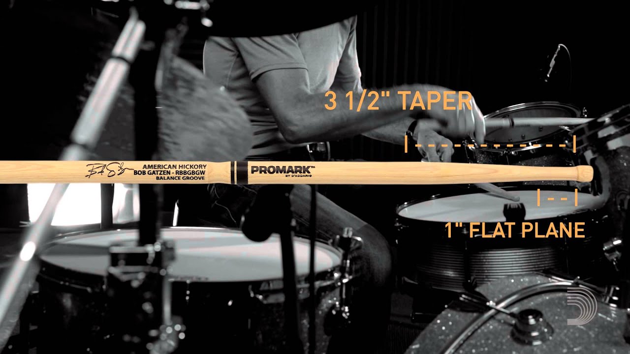 Bob Gatzen Signature &ldquo;Balanced Groove&rdquo; Drumstick by ProMark