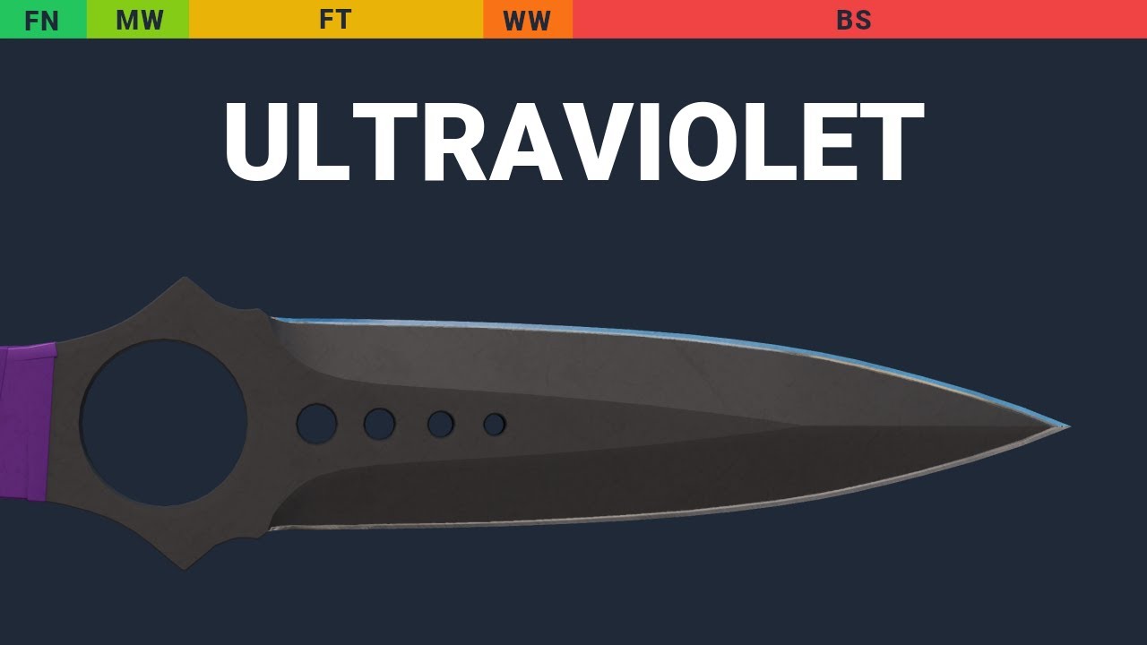 Skeleton Knife Ultraviolet - Skin Float And Wear Preview