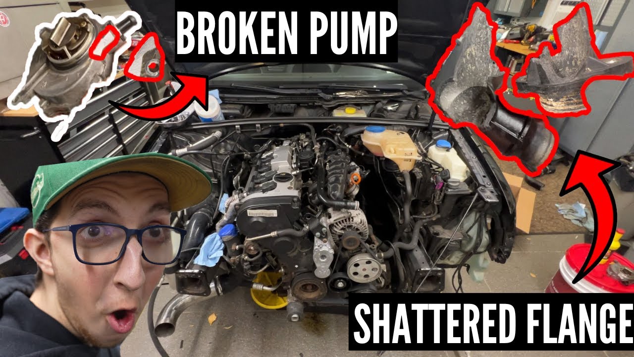 COOLANT FLANGE GONE WRONG! (B7 AUDI A4)