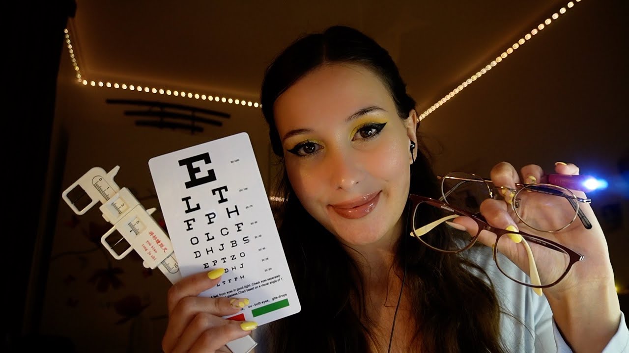 ASMR - Ton RDV chez l'opticienne 🤓 (eye exam) 🔎👁️