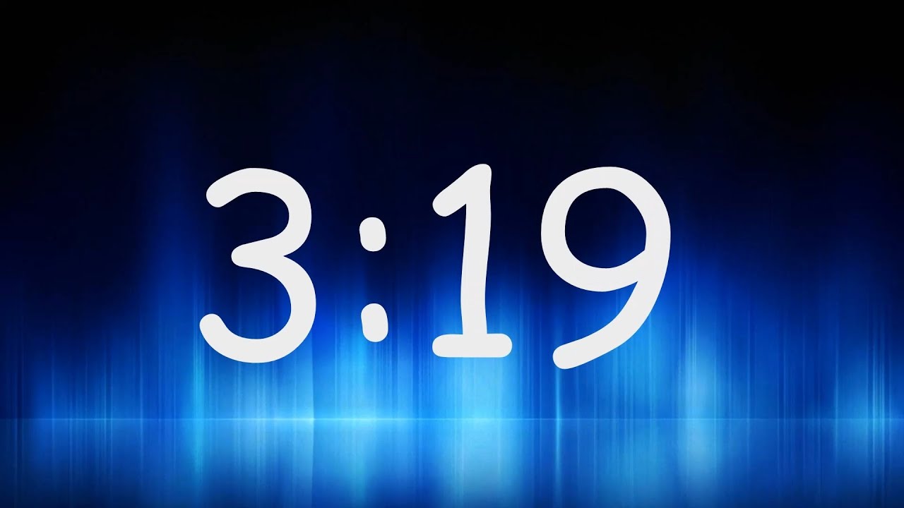 3:19 Minutes Timer / Countdown from 3min 19sec