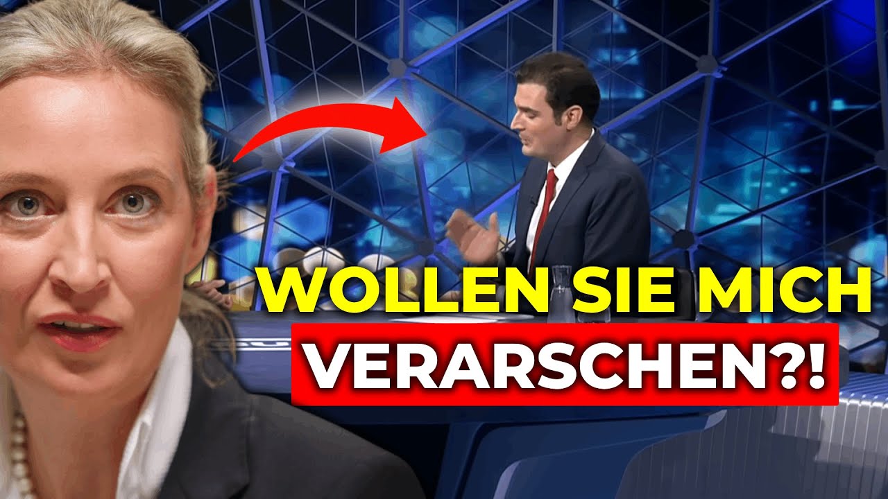 UNGLAUBLICH 💥 Alice Weidel bringt den Moderator mit diesem Satz zum Schweigen