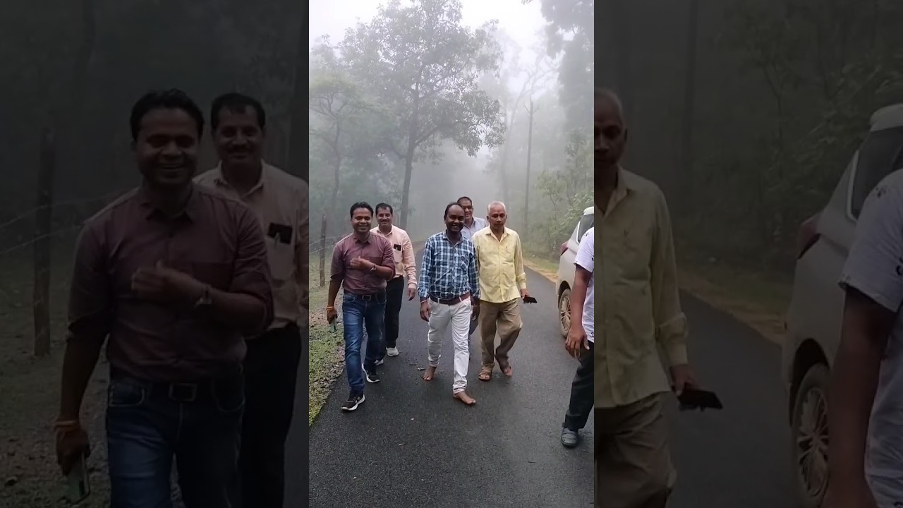 Chaiturgarh hills with cloud/Chaiturgarh tour with friends/chaiturgarh ghati road Korba chhattisgarh