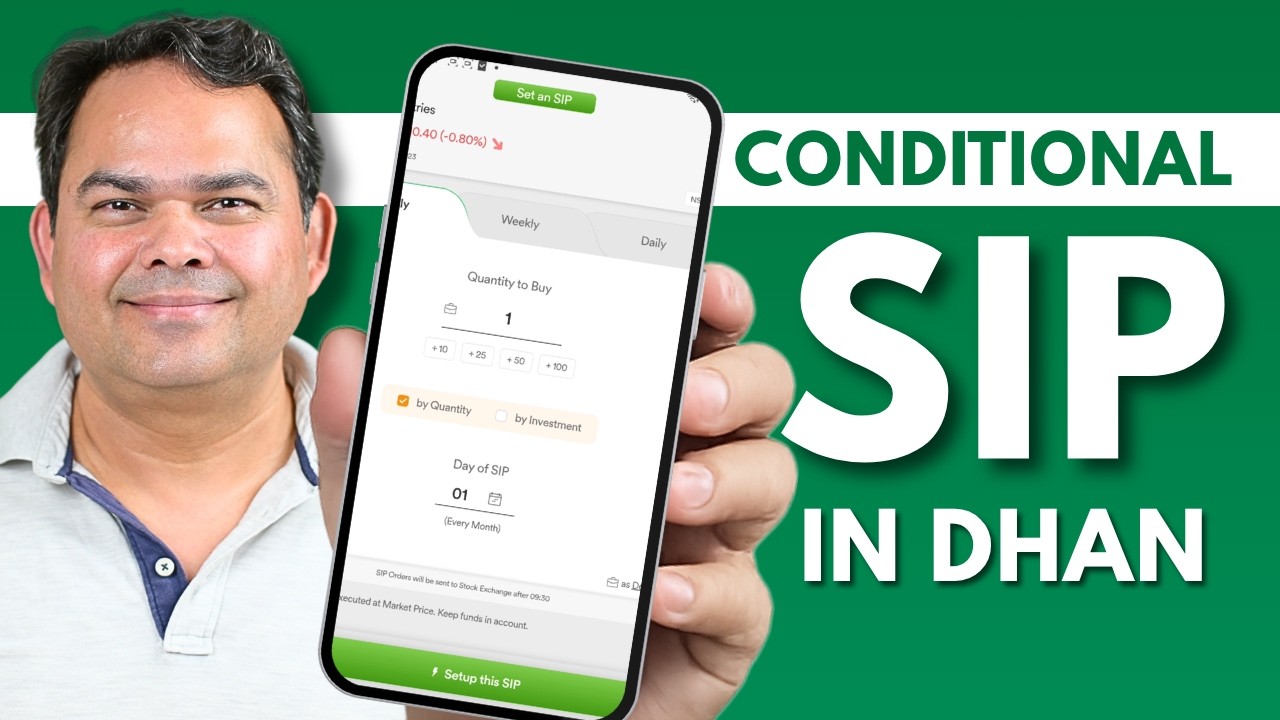 Conditional SIP in Dhan - Stock SIP Kaise Kare? How to do SIP in Stocks?