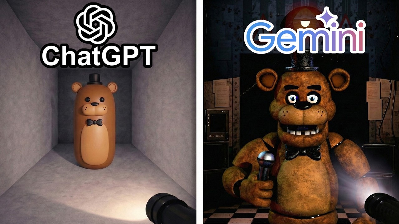 Chatgpt vs Gemini vs Claude Make FNAF from scratch | AI Game Development