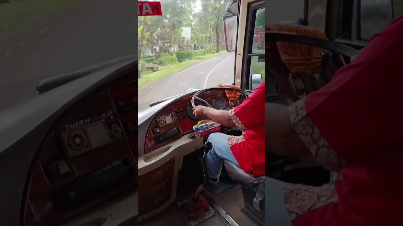 naik bus jadul tunggal dara di bekali casis Mercedez