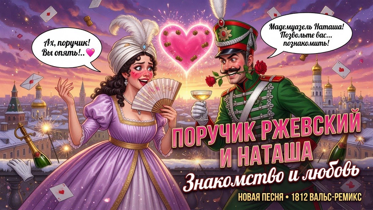 Поручик Ржевский и Наташа Ростова 😂 | Анимационный клип (Премьера)