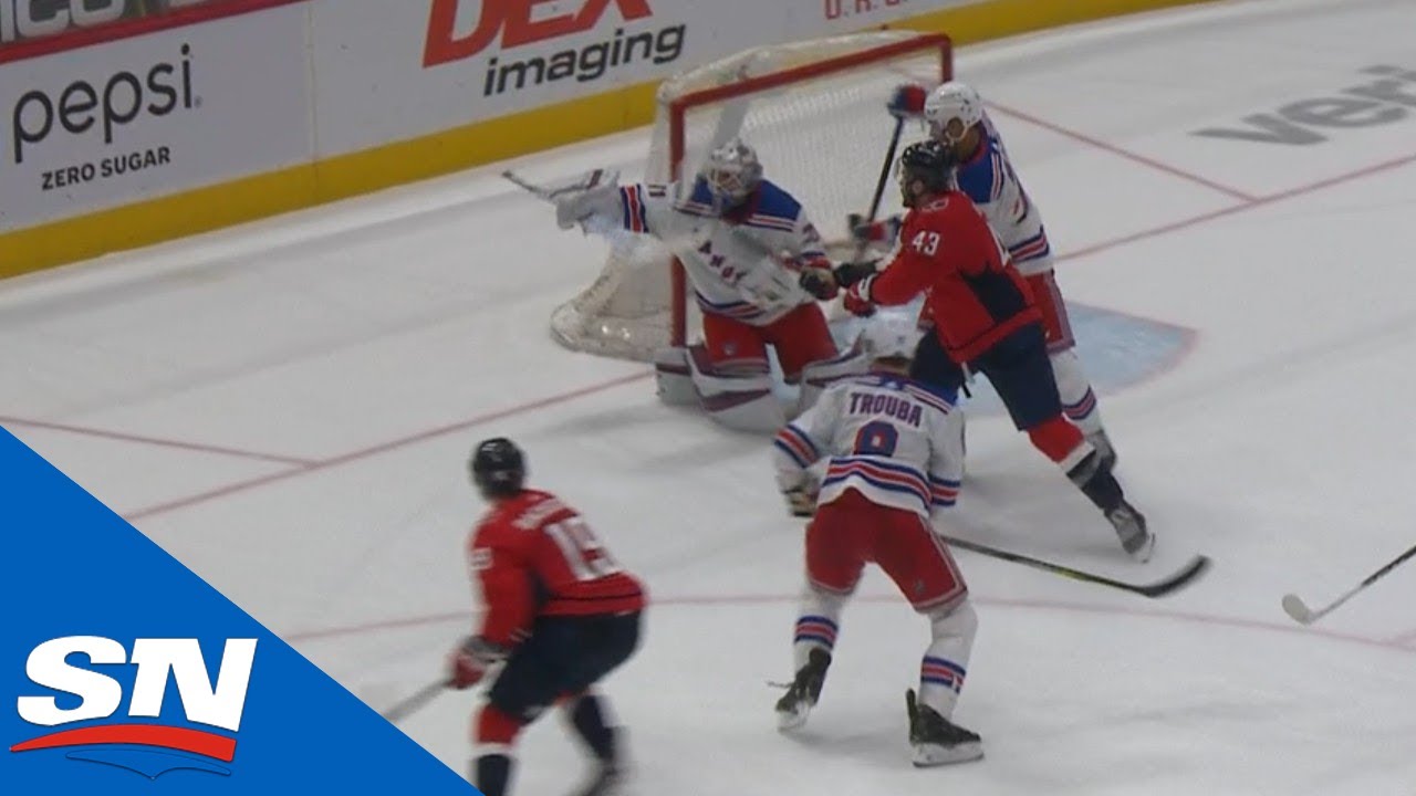 Tom Wilson Bats Puck Out Of Midair With Backhander