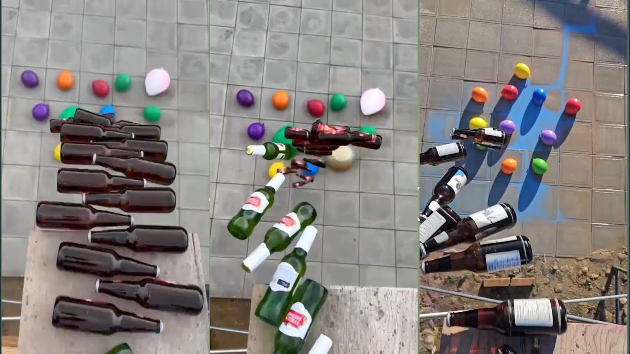 🎈Crushing Crunchy &  Soft Things ! Breaking Glass🍸 Bottles🍾 💥TOP TESTIN