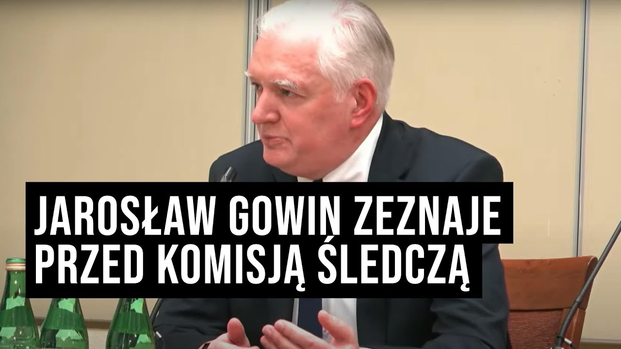 Komisja ślecza ds. wyborów kopertowych. Przesłuchanie Jarosław Gowina