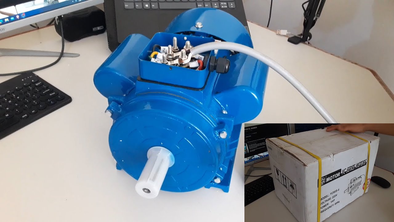 Motor Monofásico AC 220V de 1 HP - Como conectarlo a la alimentación - Elegir bobinas