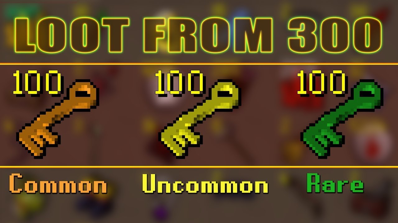 Loot From 300 : Wilderness Keys (100 of each)