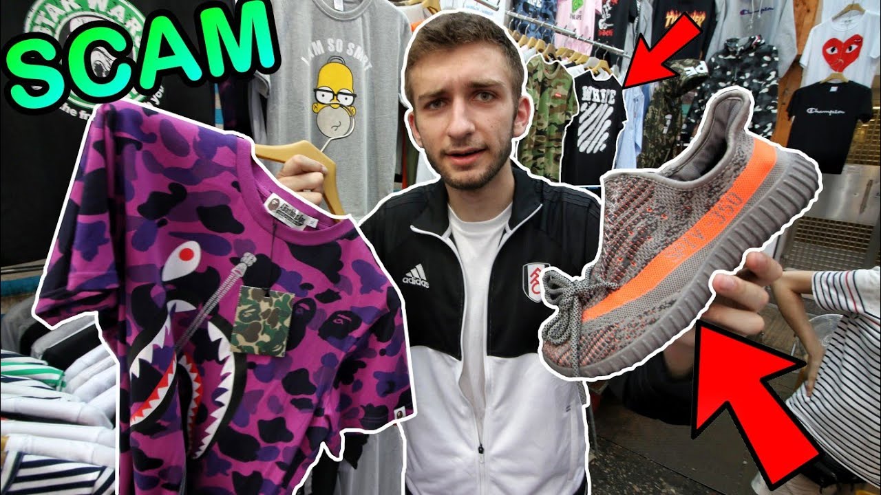 BUYING FAKE YEEZYS, BAPE, LV SUPREME IN HONG KONG!!! THEY TRIED TO SCAM US