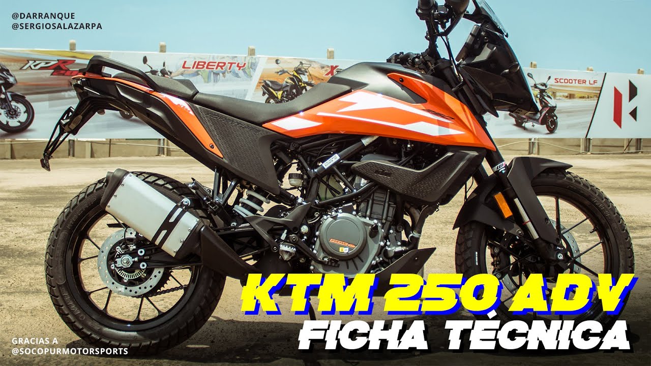 KTM 250 Adventure - Ficha Técnica - Socopur