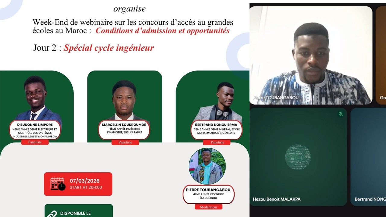 Week-End Webinaire AEBM – Jour 2 : Cycle Ingénieur