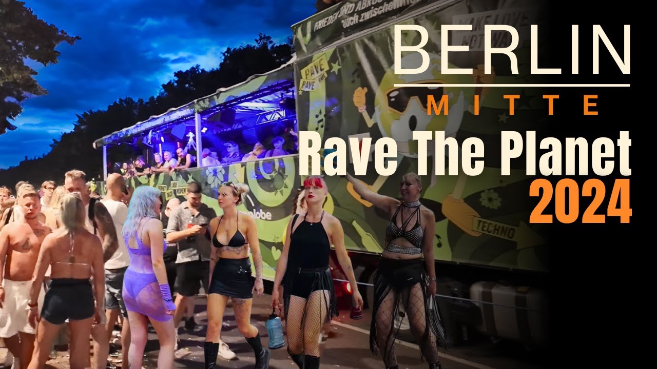 Rave The Planet 2024 Day & Night | Love Parade Vibes and Techno Party | Berlin 4K