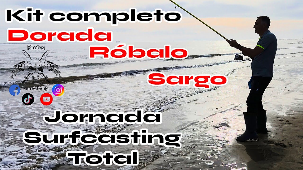 kit completo 🎣 Surfcasting Total ‼️ Dorada -Robalo -Sargo💪🎣‼️