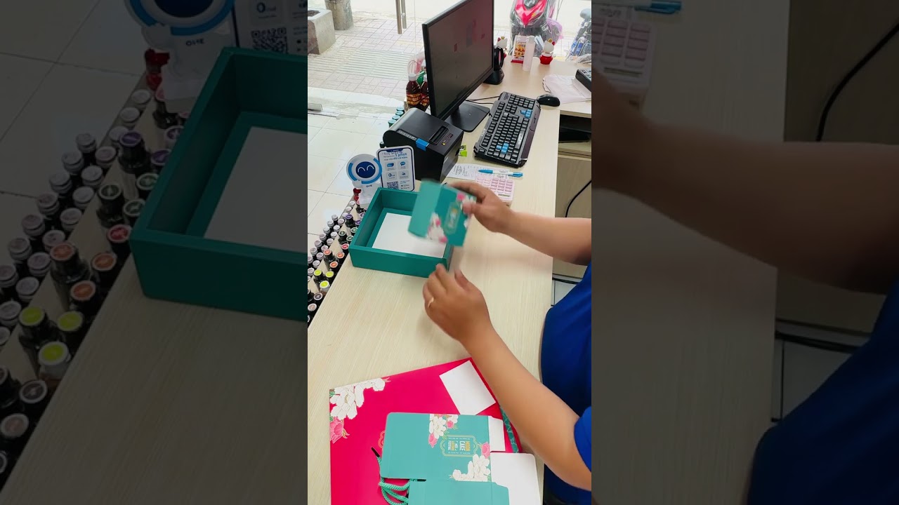 Cách xếp hộp bánh trung thu loại 4 bánh