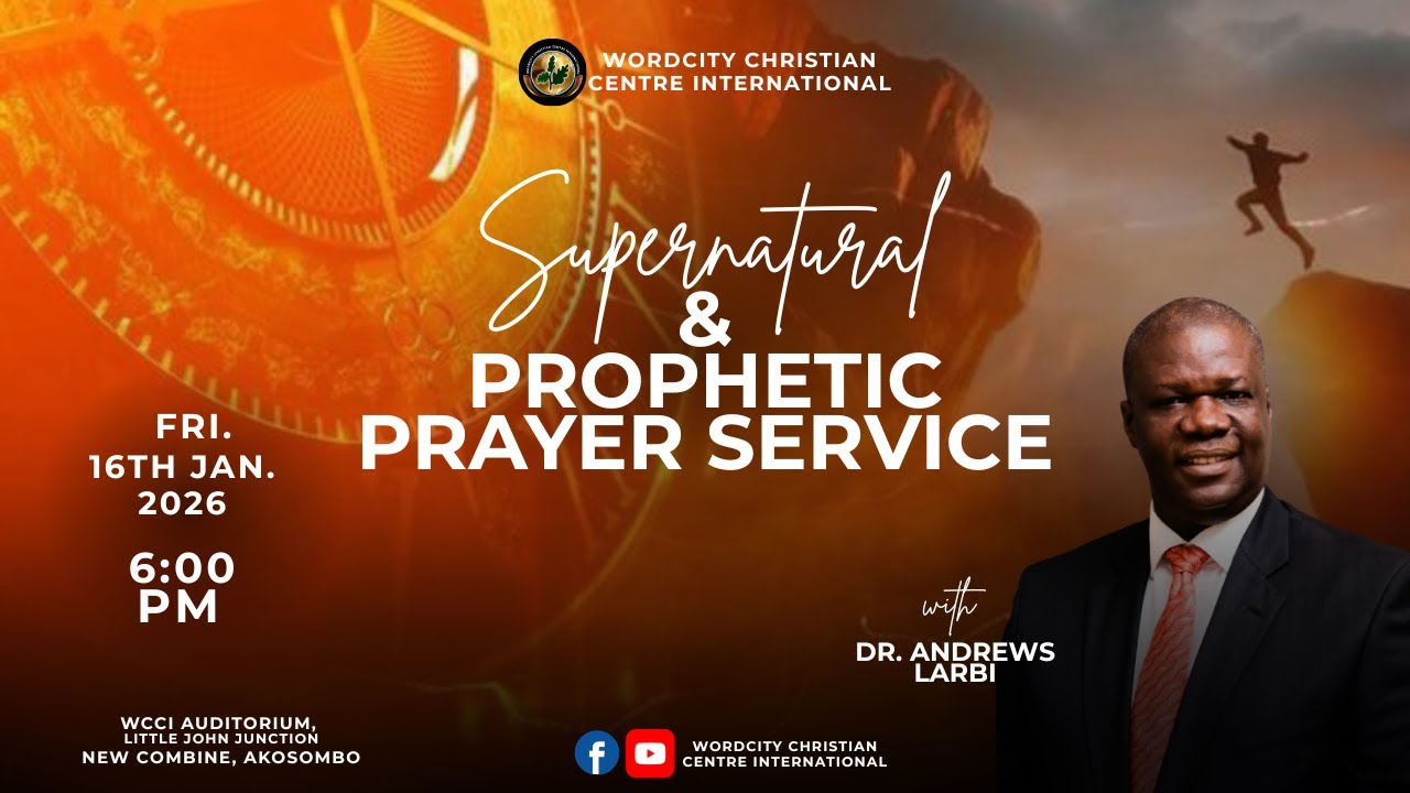 Supernatural and Prophetic Prayer Service With Dr. Andrews Larbi