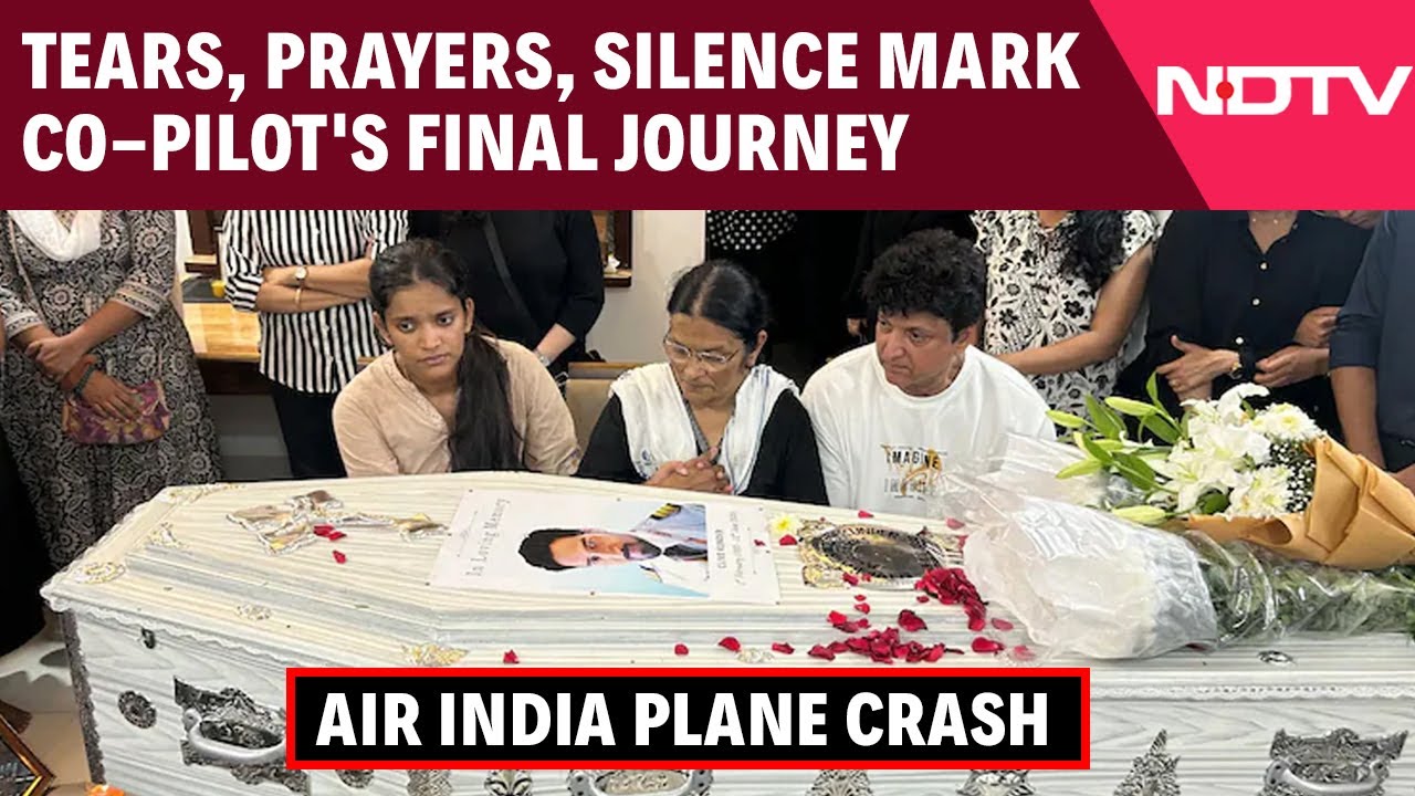 Air India Plane Crash | Air India Plane Crash: Tears, Prayers, Silence Mark Co-Pilot's Final Journey