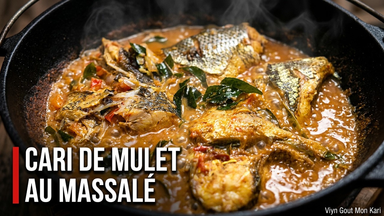 Un cari de mulet massalé, un délice créole à savourer sans modération.