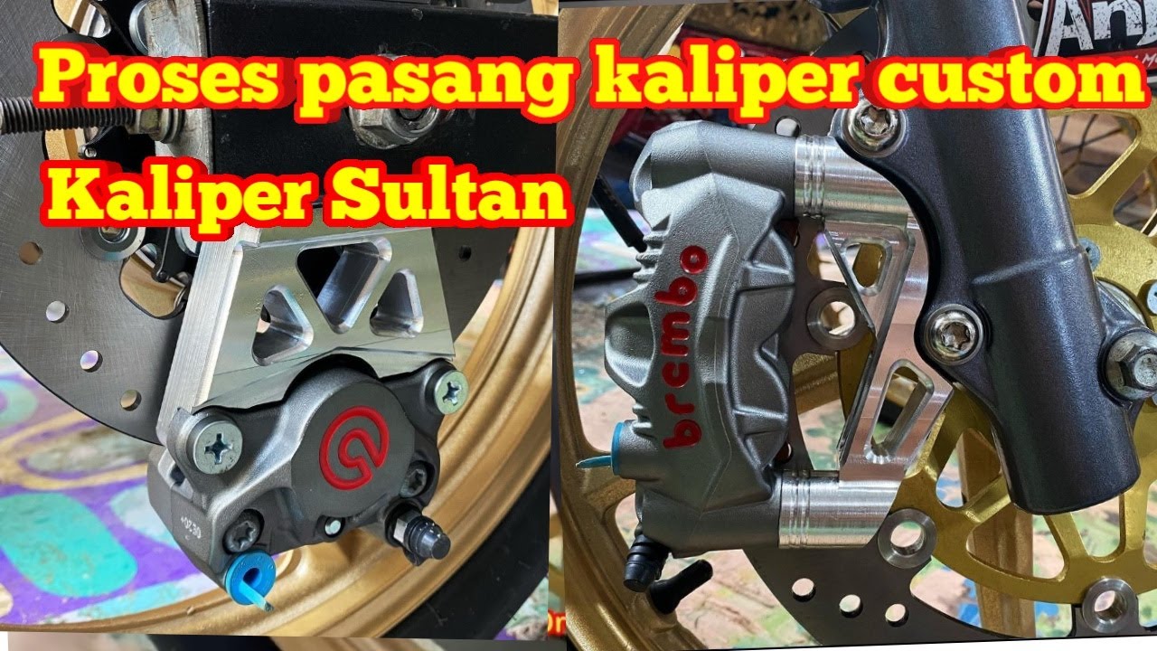 Breket kaliper custom untuk yamaha 125z. Customer dari jepara