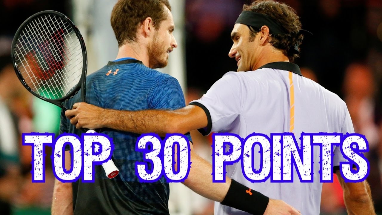 Roger Federer vs Andy Murray - Top 30 Exhibition Points ● Match for Africa