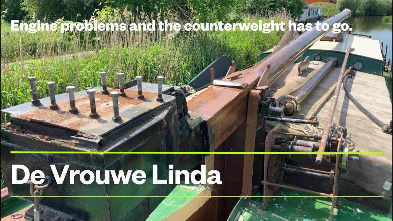 De Vrouwe Linda #6 DAF 475 and the Counterweight. Diesel engine problems and engine history.