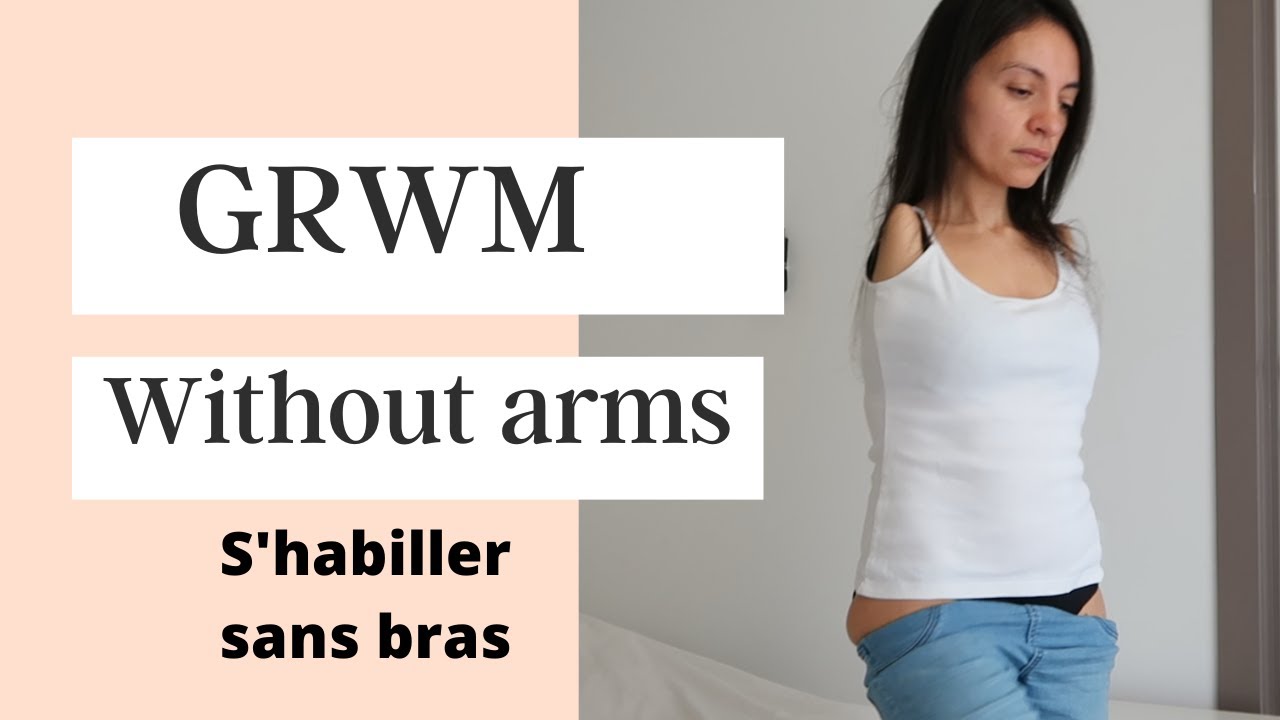 Get ready without arms//S'habiller sans bras//Armless puts a jeans