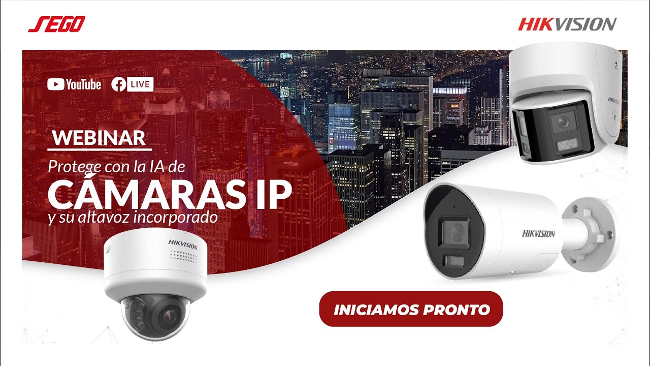 WEBINAR HIKVISION | Protege con la IA de cámaras IP y su altavoz incorporado