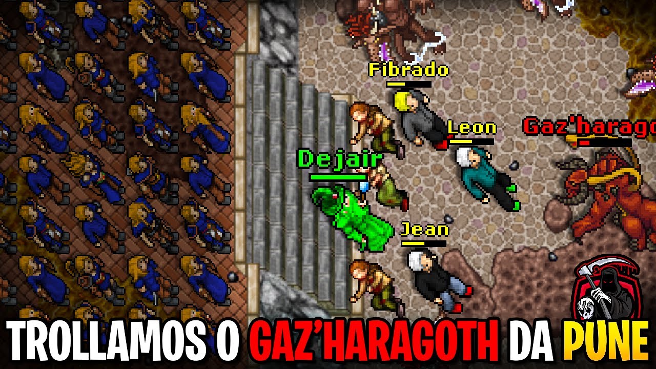 3 Players Contra um Server Hardcore PvP Inteiro no Tibia 🔥